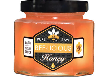 Tropical Blossom Honey Hex Jar